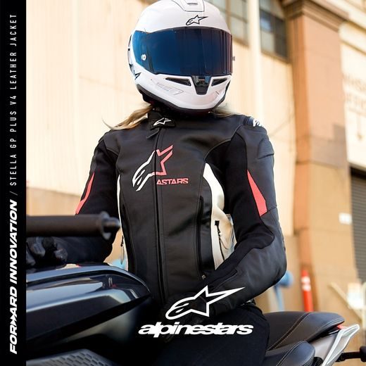 BUNDA STELLA GP PLUS 4, ALPINESTARS, DÁMSKÁ (ČERNÁ/BÍLÁ/RŮŽOVÁ) 2024