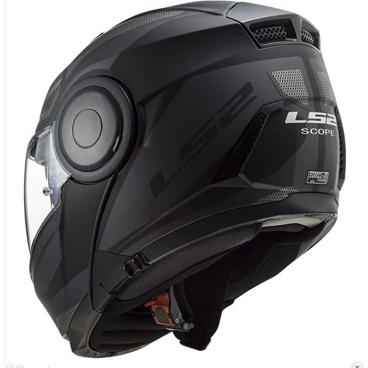 LS2 VÝKLOPNÁ MOTO PŘILBA FF902 SCOPE AXIS BLACK TITANIUM