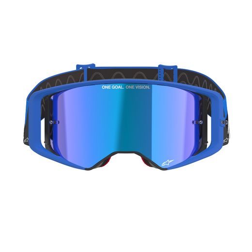 BRÝLE SUPERTECH STREAM, ALPINESTARS (MODRÁ, ZRCADLOVÉ MODRÉ PLEXI) 2025