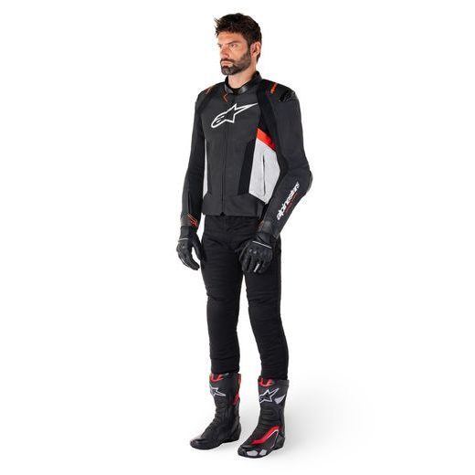 BUNDA MISSILE 3, ALPINESTARS (ČERNÁ/BÍLÁ/ČERVENÁ FLUO) 2025