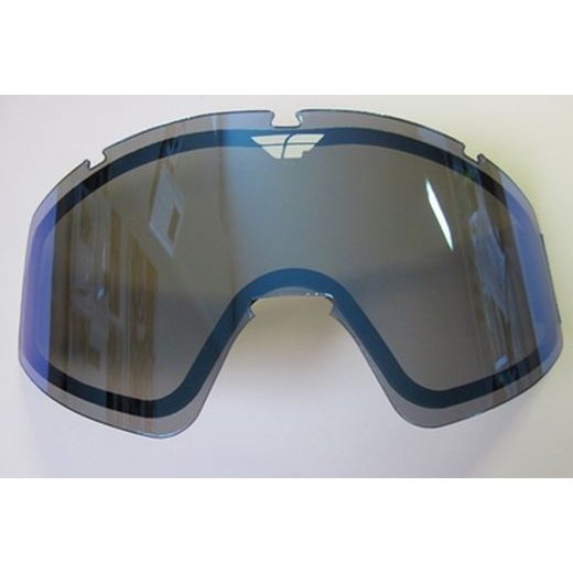 SKLO FLY ZONE DOUBLE - FLY RACING (ZRCADLOVĚ MODRÉ KOUŘOVÉ)