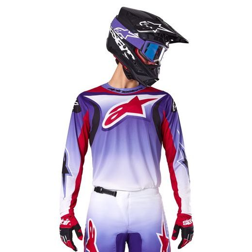 DRES FLUID WURX, ALPINESTARS (FIALOVÁ/ČERVENÁ) 2025