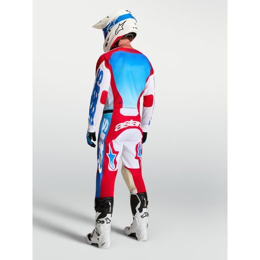 DRES RACER HUNT, ALPINESTARS (BÍLÁ/ČERVENÁ/MODRÁ) 2027