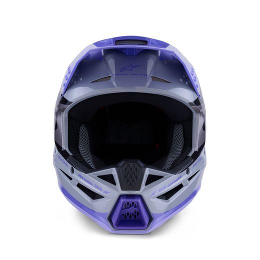 PŘILBA S-M3 EDICE JETT LAWRENCE, ALPINESTARS, DĚTSKÁ (ŠEDÁ/FIALOVÁ/ČERNÁ) 2026