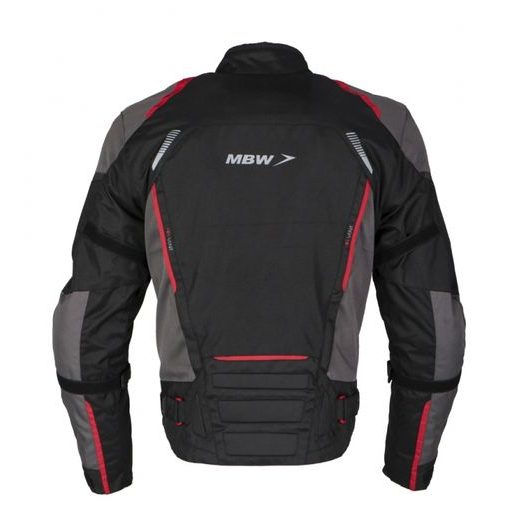 MBW PÁNSKÁ TEXTILNÍ MOTO BUNDA LUCAS ČERNO ČERVENÁ