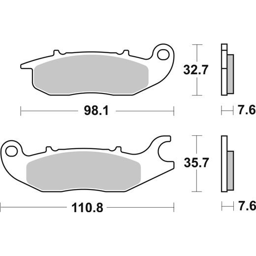 BRZDOVÉ DESTIČKY BREMBO 07HO5606 CC ROAD