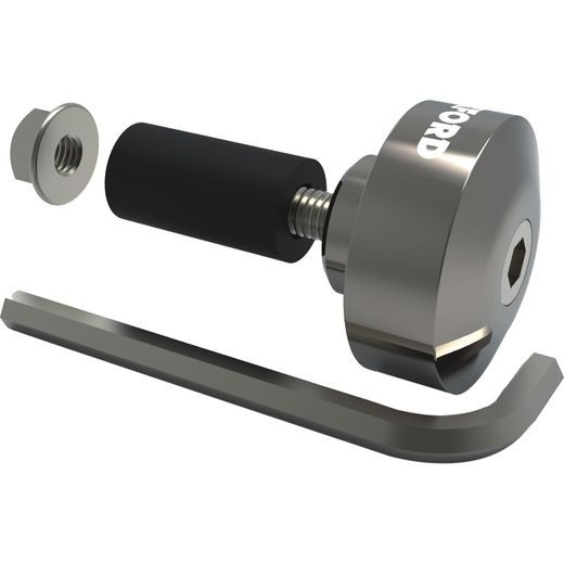 ZÁVAŽÍ DO ŘÍDÍTEK BAR ENDS 1 S REDUKCÍ PRO VNITŘNÍ PRŮMĚR 13 A 18 MM(VNĚJŠÍ 22 A 28,6 MM) STŘÍBRNÉ