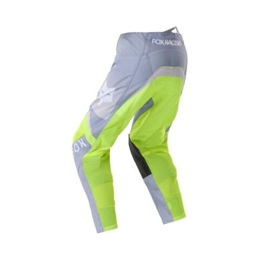 FOX DĚTSKÉ KALHOTY 180 FRAME ŠEDÁ/FLUO ŽLUTÁ