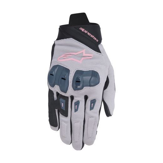 RUKAVICE STELLA SP X 1, ALPINESTARS, DÁMSKÉ (ŠEDÁ/ČERNÁ/TMAVĚ ŠEDÁ/RŮŽOVÁ) 2025
