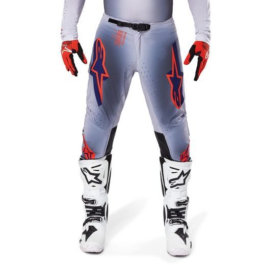 KALHOTY SUPERTECH LIPAN, ALPINESTARS (ŠEDÁ/ORANŽOVÁ FLUO) 2025