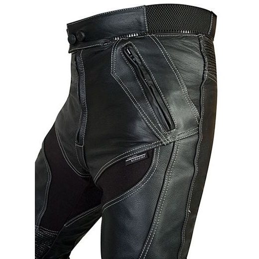 KALHOTY MBW PATRIGO Z LESKLÉ KŮŽE