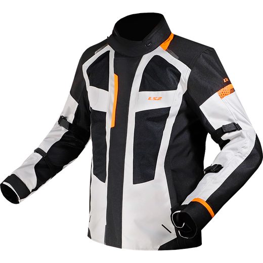 LS2 SCOUT MAN JACKET BLACK GREY ORANGE