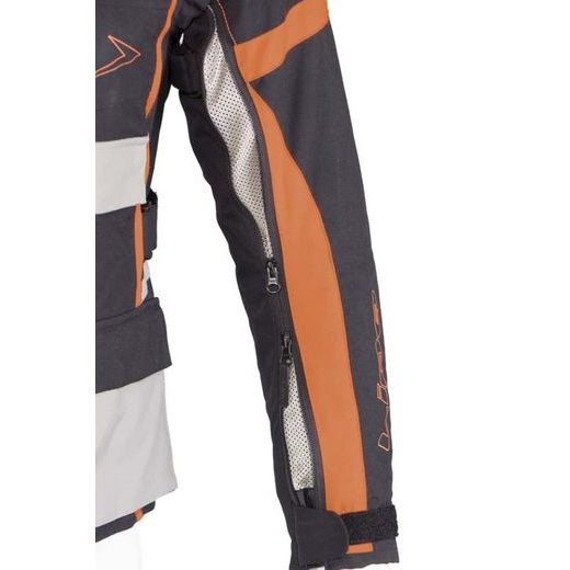 MBW PÁNSKÁ TEXTILNÍ MOTO BUNDA CHALLENGER ČERNÁ ŠEDÁ ORANŽOVÁ