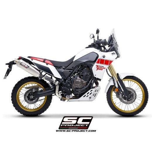 SC-PROJECT RALLY RAID TITANOVÝ VÝFUK E5+, HORNÍ UCHYCENÍ ,YAMAHA TENERE 700 (2025)