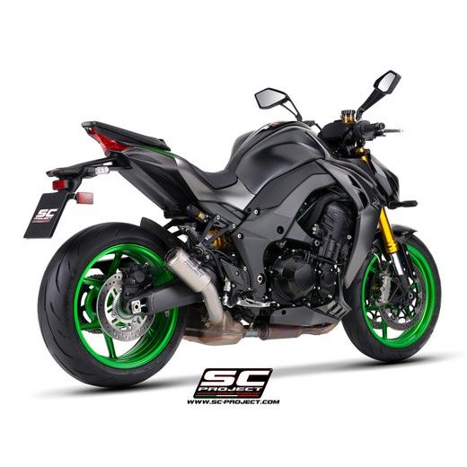 SC PROJECT KAWASAKI Z1100-SE 2026 TITANOVÝ VÝFUK CR-T S MŘÍŽKOU PROTI KAMENŮM