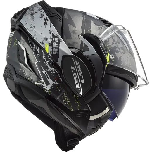 LS2 PŘEKLOPNÁ HELMA FF900 VALIANT II GRIPPER TITAN MAT