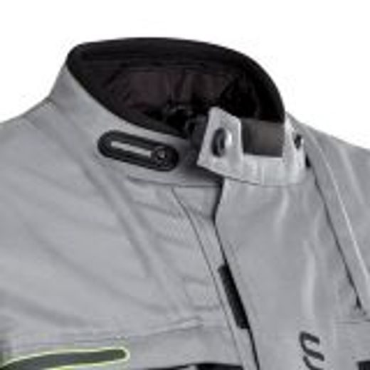 REBELHORN PÁNSKÁ TEXTILNÍ MOTO BUNDA CUBBY III ŠEDÁ ČERNÁ FLUO