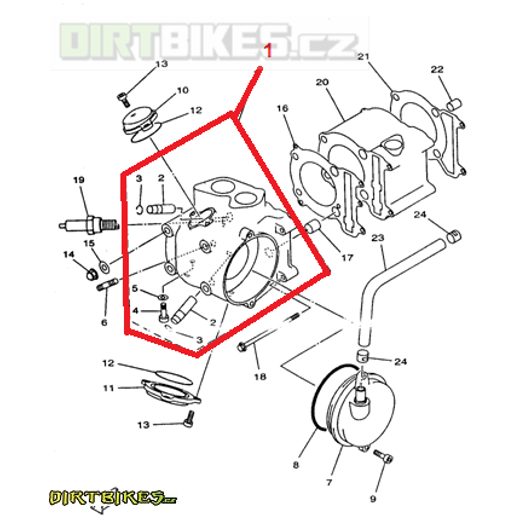 1. HLAVA VÁLCE KOMPLET LINHAI (PRO 300CCM)
