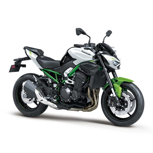 KAWASAKI Z900 MY27 PEARL BLIZZARD WHITE / PLASMA LIME GREEN