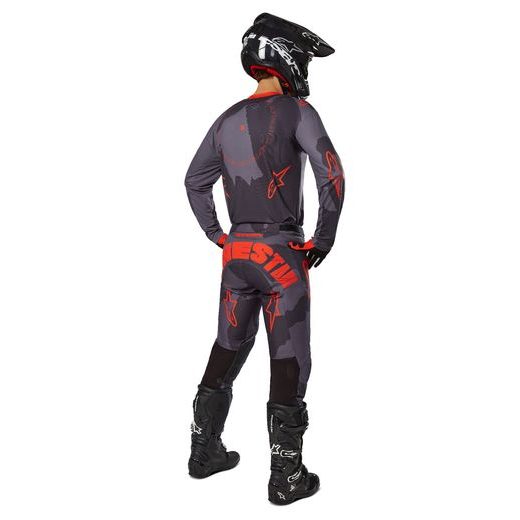 KALHOTY RACER HOLLOW, ALPINESTARS (ŠEDÁ CAMO/ORANŽOVÁ FLUO) 2025