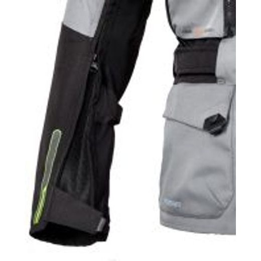 REBELHORN PÁNSKÁ TEXTILNÍ MOTO BUNDA CUBBY III ŠEDÁ ČERNÁ FLUO