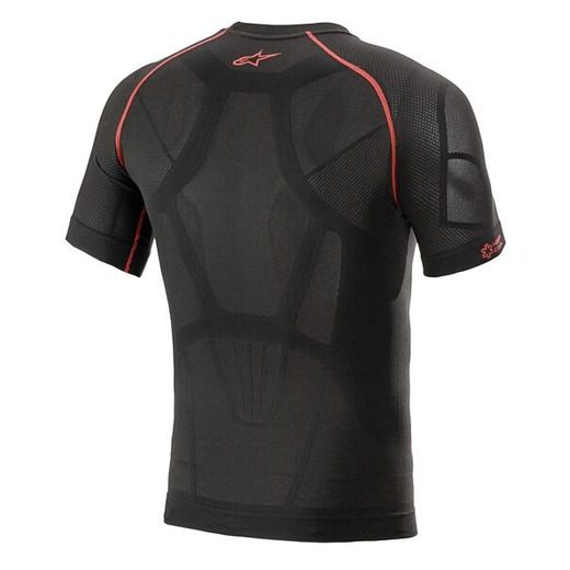 ALPINESTARS TERMOPRÁDLO S KRÁTKÝM RUKÁVEM RIDE TECH SUMMER (ČERNÁ/ČERVENÁ)