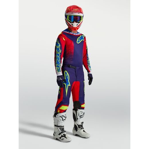 DRES FLUID DRAG, ALPINESTARS (TMAVĚ MODRÁ/ČERVENÁ/ZELENÁ/BÍLÁ) 2027