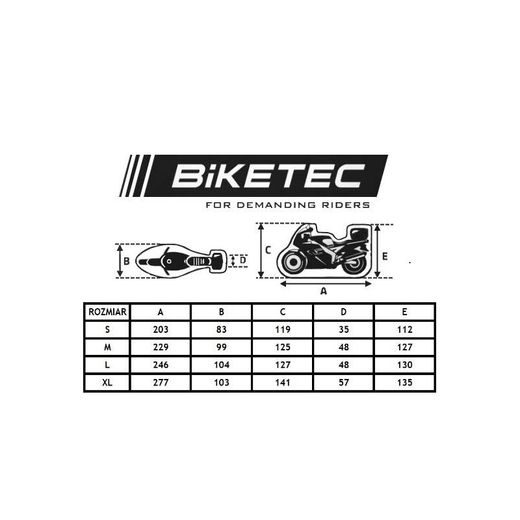 PLACHTA NA MOTORKU S BOXEM BIKETEC AQUATEC