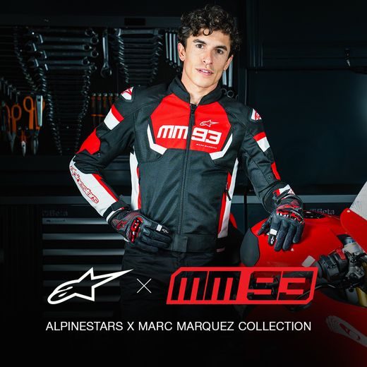 BUNDA T-SPS AIR V2 MM93 KOLEKCE, ALPINESTARS (ČERVENÁ/ČERNÁ/BÍLÁ) 2025