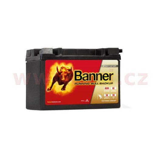 9AH BATERIE, 120A, LEVÁ BANNER RUNNING BULL AGM BACKUP 150X88X106