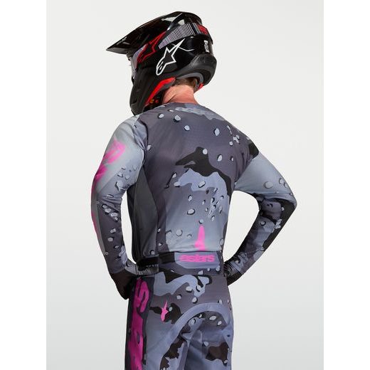 DRES RACER LONE, ALPINESTARS (ŠEDÁ CAMO/FIALOVÁ) 2027
