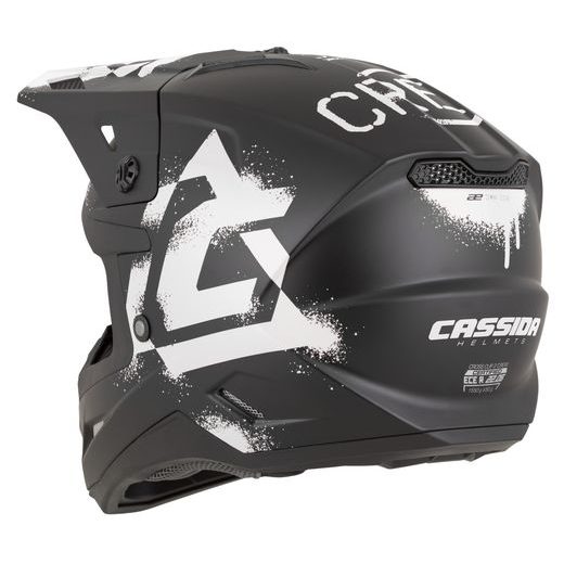 PŘILBA CROSS CUP 2 CREW, CASSIDA (ČERNÁ MATNÁ/BÍLÁ) 2026