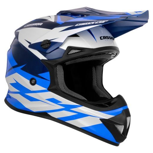 PŘILBA CASSIDA CROSS CUP TWO (MODRÁ/TMAVĚ MODRÁ/BÍLÁ) 2023