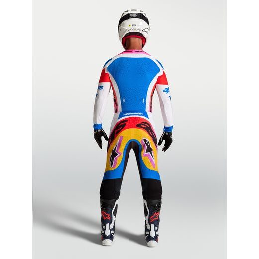 DRES SUPERTECH DYNA, ALPINESTARS (BÍLÁ/MODRÁ/ŽLUTÁ/ČERNÁ/FIALOVÁ) 2027