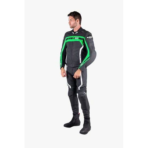 SPORTOVNÍ BUNDA IXS LD RS-600 1.0 X73003 ČERNO-ZELENO-BÍLÁ 52H