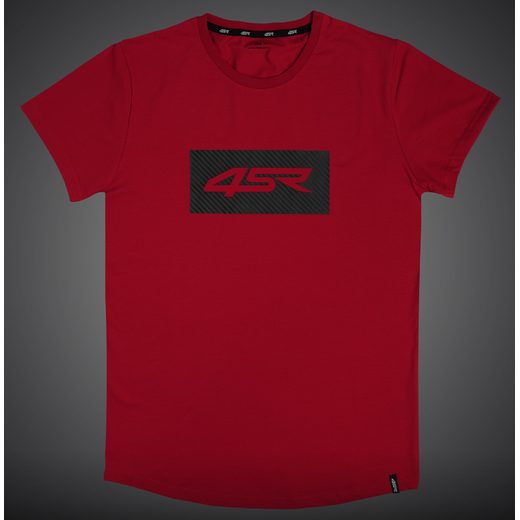 4SR PÁNSKÉ TRIČKO LOGO CARBON RED
