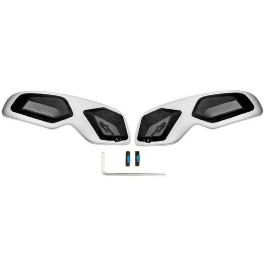 SLIDERY ŠPIČKY PRO BOTY SMX-6 V2, ALPINESTARS (ČERNÁ/BÍLÁ, PLAST, PÁR)