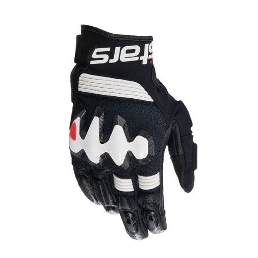RUKAVICE HALO, ALPINESTARS (ČERNÁ/BÍLÁ) 2024