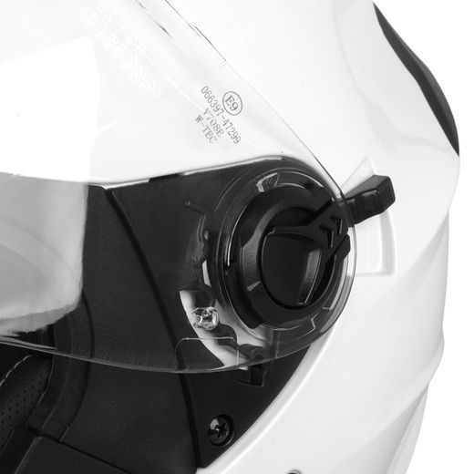 W-TEC BARCELA OTEVŘENÁ HELMA BÍLÁ LESK
