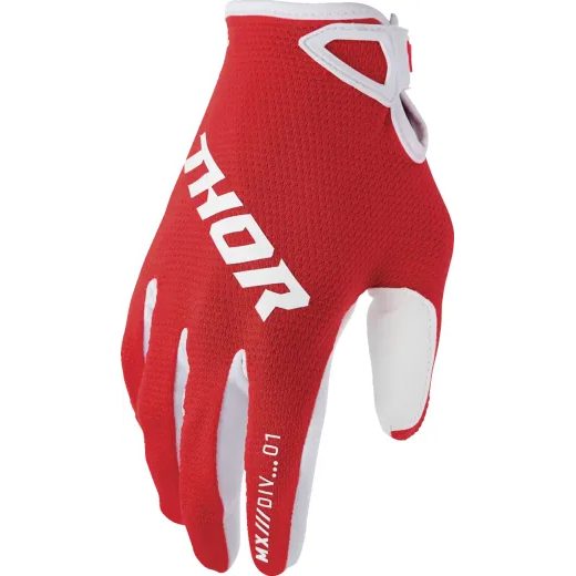 MOTO RUKAVICE THOR RIDEMODE STATIC GLOVES ČERVENÁ