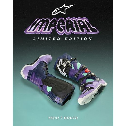 BOTY TECH 7 LIMITOVANÁ EDICE IMPERIAL, ALPINESTARS (MODRÁ) 2024