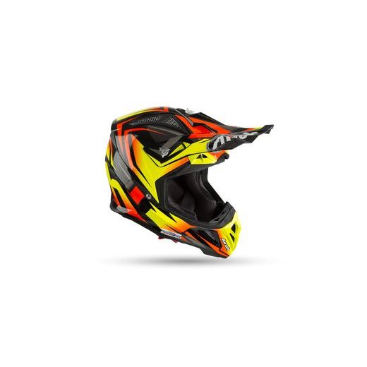 PŘILBA AVIATOR 2.3 AMSS FAME, AIROH - ITÁLIE (ORANŽOVÁ LESKLÁ)