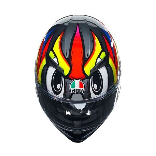 AGV INTEGRÁLNÍ PŘILBA K3 MPLK BIRDY GREY/YELLOW/RED