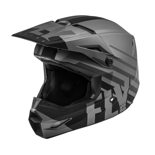 PŘILBA KINETIC THRIVE, FLY RACING - USA (ŠEDÁ/ČERNÁ)