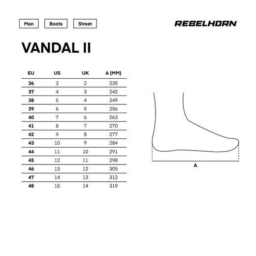 REBELHORN MOTO BOTY VANDAL II ČERNÉ/ŠEDÉ/FLUO
