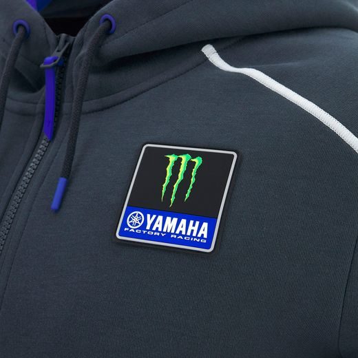 MIKINA NA ZIP S KAPUCÍ TRAVEL, MONSTER ENERGY YAMAHA (ANTRACIT)