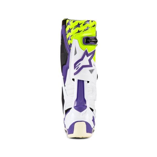 BOTY TECH 10 LIMITOVANÁ EDICE DIRT STUDIOS, ALPINESTARS (BÍLÁ/FIALOVÁ/ŽLUTÁ FLUO) 2025