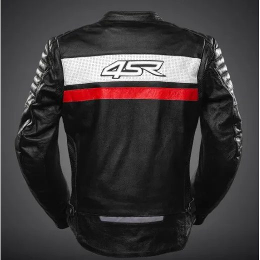 4SR PÁNSKÁ KOŽENÁ MOTO BUNDA ROADSTER III RED