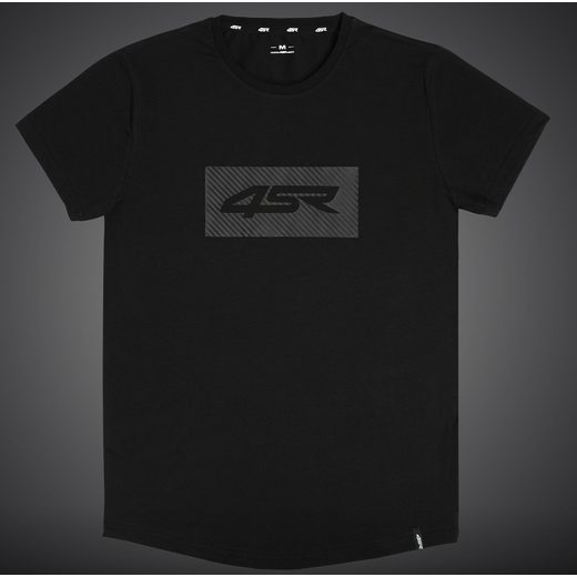 4SR PÁNSKÉ TRIČKO LOGO CARBON BLACK