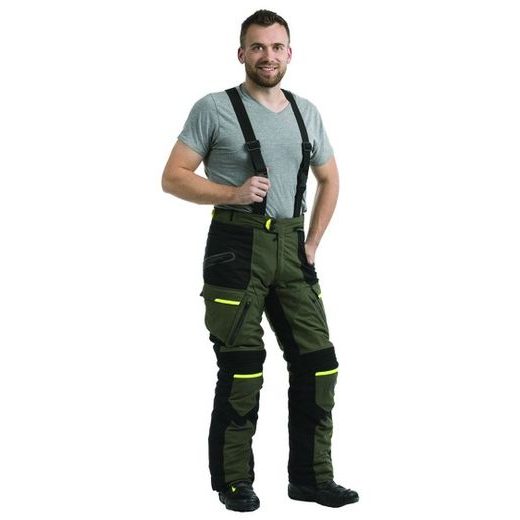 MBW PÁNSKÉ TEXTILNÍ MOTO KALHOTY MEMPHIS GREEN